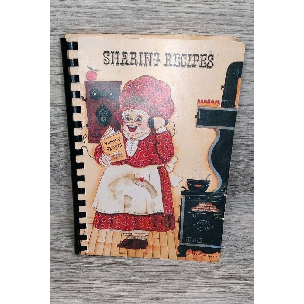 Vintage Sharing Recipes Cookbook Powell Township School Parent Teacher Group MI